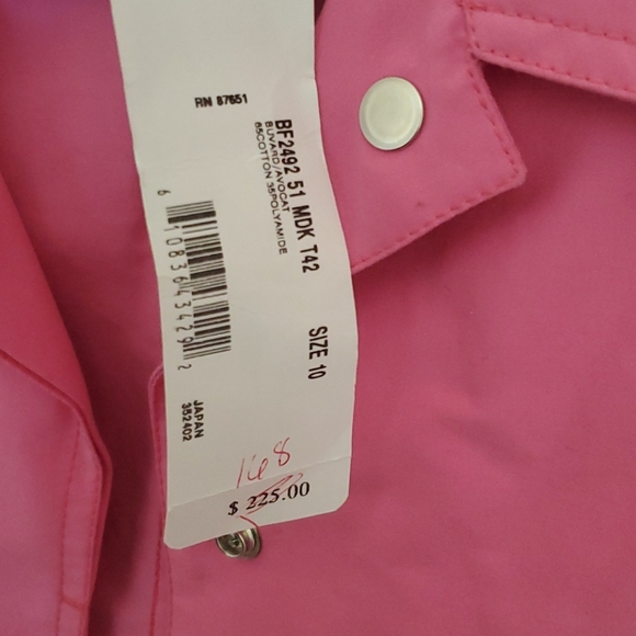 SOLD!!! LACOSTE Pink Jacket - Size 42/10 - Picture 4 of 6
